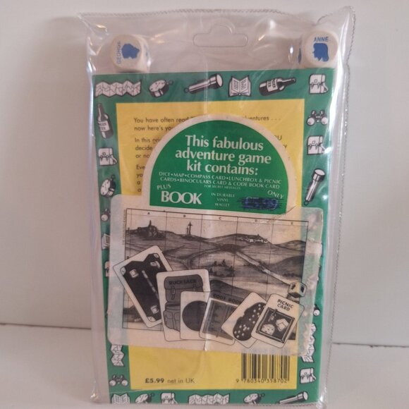 New Enid Blytons Famous 5 Adventure Game The Haunted Railway Game Book Dice card - Picture 4 of 6